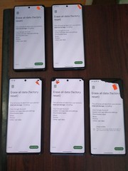 Lot of 5 Google Pixel 6 Pro 128GB For parts