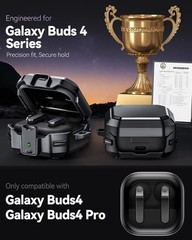 Protective Case for Samsung Galaxy Buds 4 Pro 2026, Shockproof Hard Shell Cover