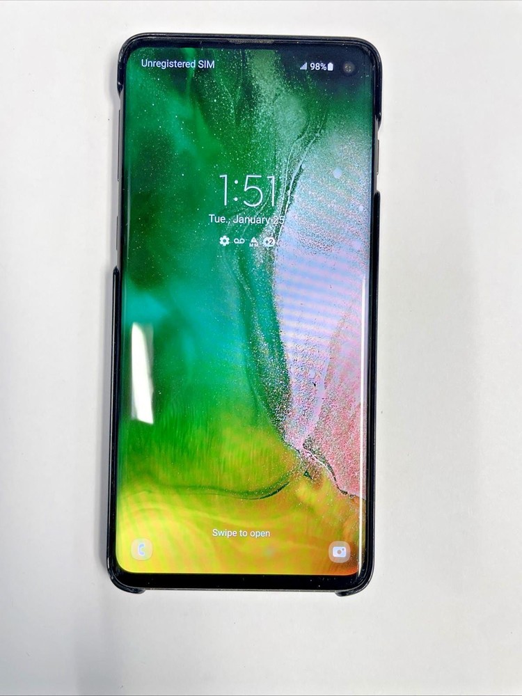 Grade A Smartphone Galaxy S10 SM-G973W 128G Unlocked Tested +