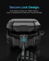 Safety Lock Case for Galaxy Buds 4 and 4 Pro (2026) with Keychain & Cleaning Kit