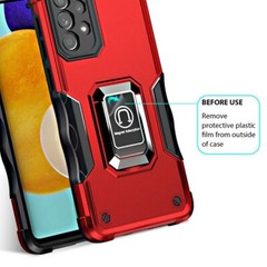 Samsung Galaxy A13 Case 5G Dual Layer Protective Heavy Duty Phone Cover Red