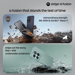 MOTOROLA Edge 70 Fusion (BLUE SURF, 12+256GB) Snapdragon® 7s Gen 4 SmartPhone.