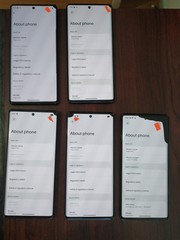Lot of 5 Google Pixel 6 Pro 128GB For parts