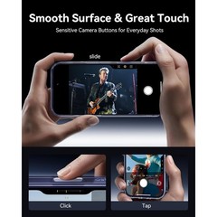 Clear iPhone 17 Pro Max Case, Shockproof Military Grade, Slim Thin Design