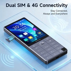 Unlocked QIN F25 4G Android 14 Smartphone Dual SIM Phone QWERTY Keyboard Mobile