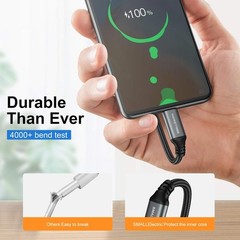 5 Pack 3A USB Type-C Fast Charger for iPhone 17/17 Pro, 6Ft