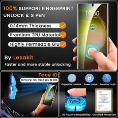 2PCS Gradient Color Privacy Screen Protector for Samsung Galaxy S23 Ultra 6.8 In