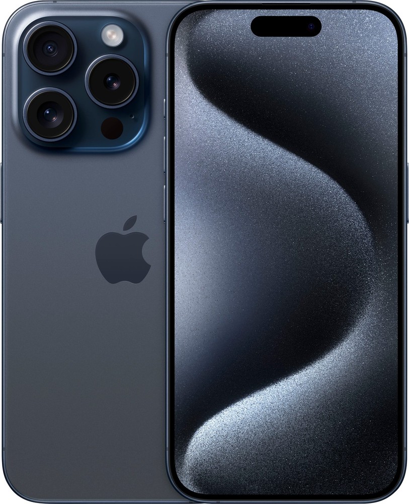 Apple iPhone 15 Pro A2848 (Fully Unlocked) 128GB Blue Titanium (Very Good)