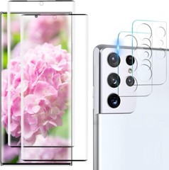 4in1 Screen Protect Galaxy S21 Ultra for Screen and Camera Lens Protector 9H