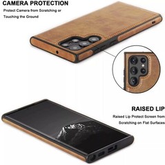 Samsung Galaxy S22 Ultra Case Leather Soft Shockproof Protective Phone Cover
