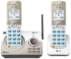 AT&T DL72219 Cordless Phone with Smart Call Blocker Bluetooth Connect 2 Handsets