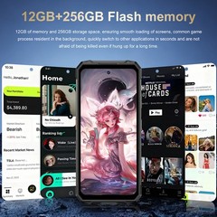 2026 R26 Ultra 5G Rugged Smartphone 12G+256GB Unlocked Mobile Phone Dual SIM NFC