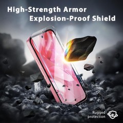 [3+1 PCS] Screen Protector for Google Pixel 9a 6.3 Inch Easy Installation 9H HD
