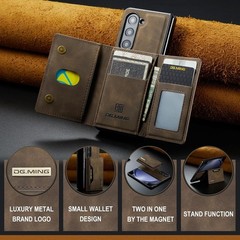 Wallet Case for Samsung Galaxy Z Fold 6, Premium Leather Back Cover with Card Ho