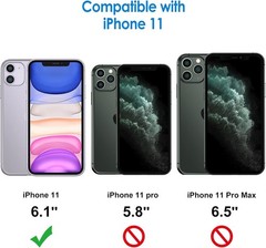 2PCS Screen Protector & Camera Lens Protector for iPhone 11 6.1 Inch Tempered Gl