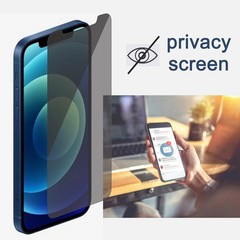 for iPhone 12 Pro Privacy Screen Protector 9H Hardness Tempered Glass 2+2 Pack