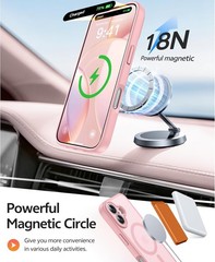 iPhone 16 Case: Translucent Matte Cases with Full Camera Protection – Light Pink