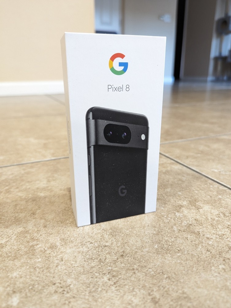 Google Pixel 8 Obsidian Black 128gb Android Smartphone Factory Unlocked 6.2in 5G