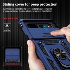 for Google Pixel 7 Pro Case with Camera Lens Cover, 10 FT Drop Protection, Navy