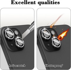 Diamond Camera Lens Protector for iPhone 17 Air, Bling Tempered Glass Cover