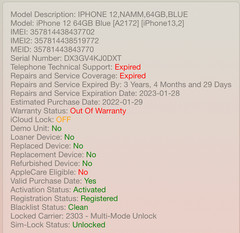 Apple iPhone 12 64 GB Blue A2172 Unlocked Verizon AT&T T-Mobile #H289