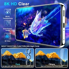 firtstnow 3 Pack for Samsung Galaxy S23 Screen Protector Tempered Glass + 3 Pack
