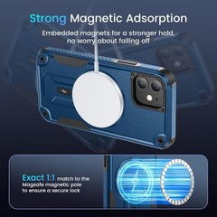 For iPhone 12 /12 Pro Case with Shockproof Protection & Screen Protector MagSafe