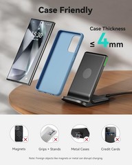 15W Fast Wireless Charger for iPhone 17 16 15 14 13 Pro Max, Samsung Galaxy S25