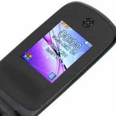 US BLACK Dual SIM Unlocked Flip Phone With Large Keys For Seniors