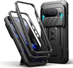 2PCS Case & Built-in Screen Protector for Google Pixel 10/10 Pro with Kickstand