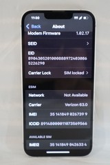 BAD E¤N AT&T Apple iPhone 16e MD0E4LL/A Cricket 128GB White SIM-LOCKED #20362
