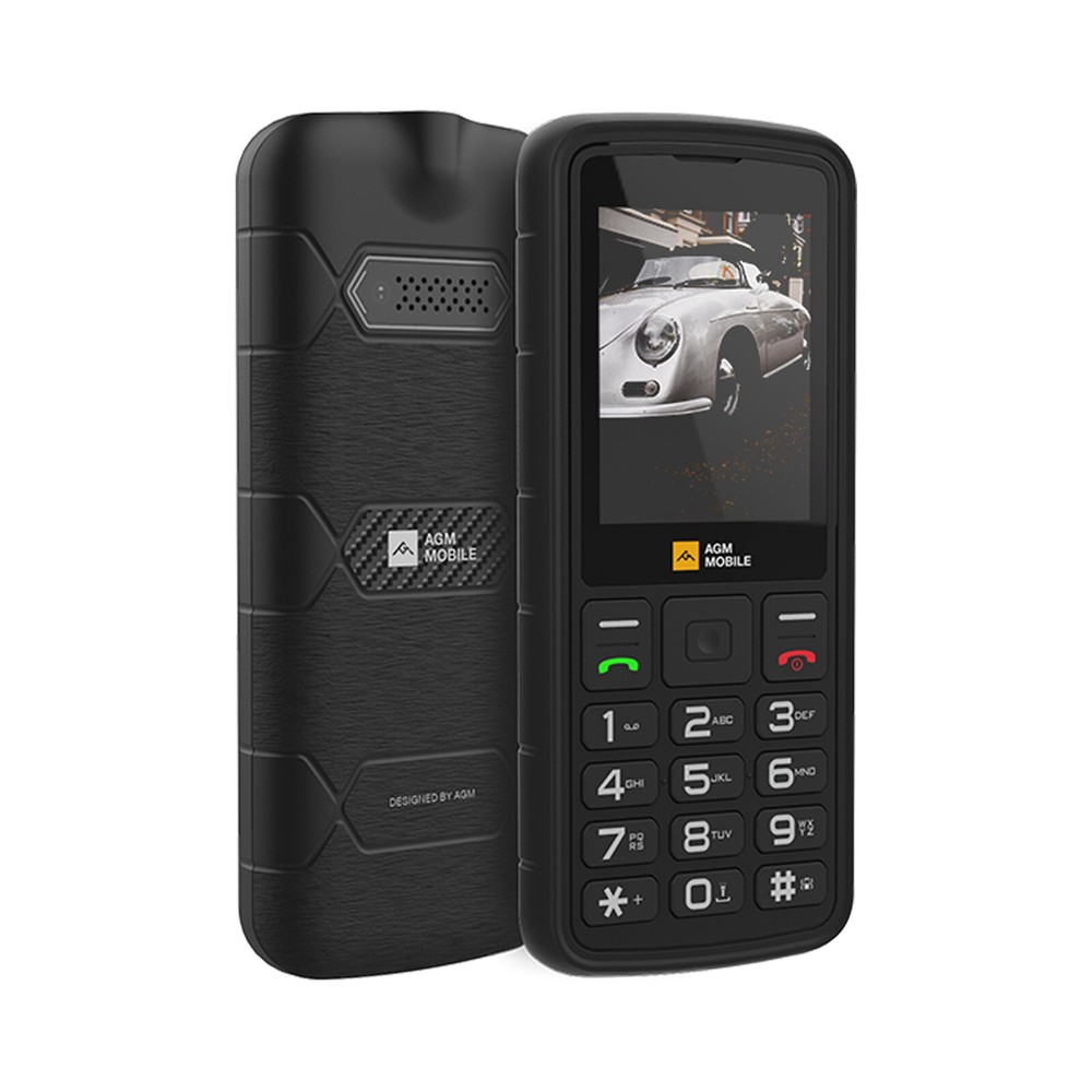 AGM M9 4G Rugged Feature Phone Button Senior Cell Phone Bluetooth FM Torch 2SIM