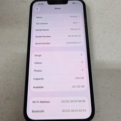 Apple iPhone 13 – 256 GB – Midnight (Unlocked) 82% Battery Health