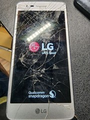 LG Aristo LGMS210 Silver Quad Core Metro 5 Touchscreen Bad LCD As Is For Parts