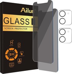 3-Pack Tempered Glass & Privacy Screen Protectors for iPhone 11 6.1 Inch