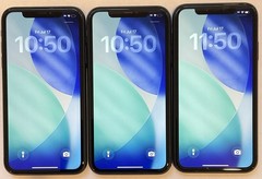 LOT OF THREE TESTED USED GSM UNLOCKED iPhone 11, 64GB A2111 MHC43LL/A PHONES.