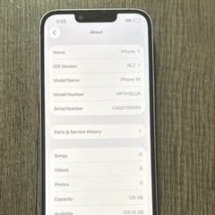 iPhone 14 Minor chips and scratches front camera not working Face ID works
