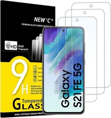 Samsung Galaxy S21 FE 5G Screen Protector Tempered Glass Bubble Free 3Pack