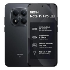 REDMI Note 15 Pro+ 5G (Black,12GB+256GB) Esim Snapdragon 7s Gen 4 Global Version