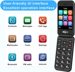 2.8+1.5&Prime; Flip Phone Unlocked, Dual Screen Flip Phones for Seniors, SOS Button?Sp