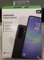 Cricket Wireless Prepaid Samsung Galaxy A36 5G 6GB RAM 128GB Black, New Sealed