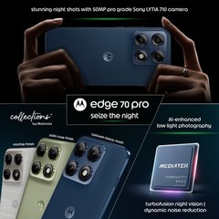 MOTOROLA edge 70 pro (Lily white 8GB, 256GB) Dimensity 8500 NFC Global Version.