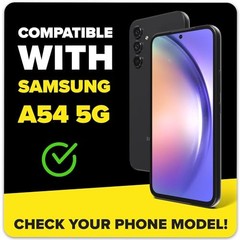 2+2 Pack Screen Protector & Camera Lens Protector for Samsung Galaxy A54 5G, Bub