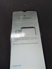 samsung Galaxy A02S Black smart Phone. For parts Only But Powers On