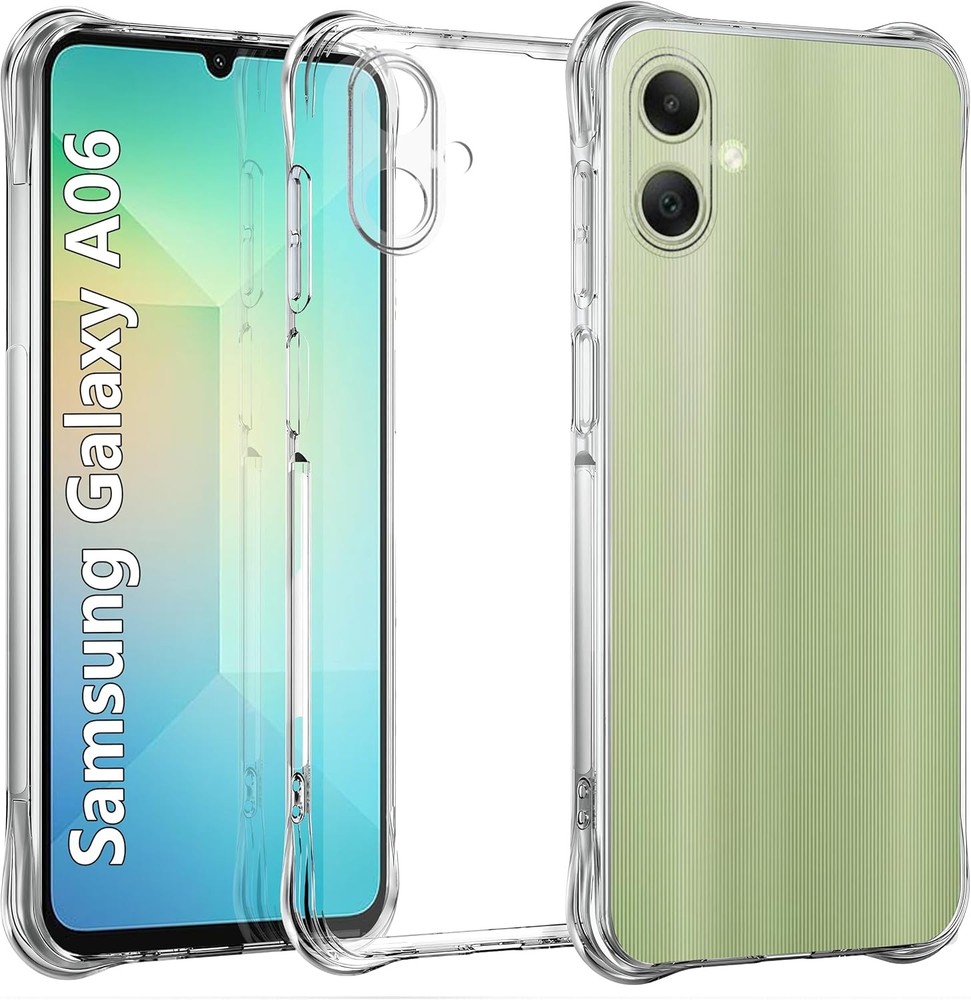 Case for Samsung Galaxy A06 Clear TPU Transparent Soft Cover Military-Grade Prot