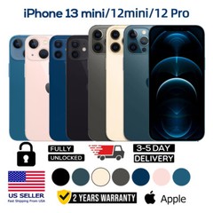New Sealed Apple iPhone 13 Mini /12 Mini /12 Pro Unlocked All Memory & Carriers