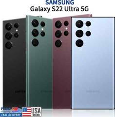 New Samsung Galaxy S22 Ultra 5G 128GB+8GB SM-S908U1 GSM CDMA Factory Unlocked
