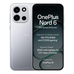 OnePlus Nord 6 (8 GB + 256GB Silver) Snapdragon 8s Gen 4 NFC Global Version.