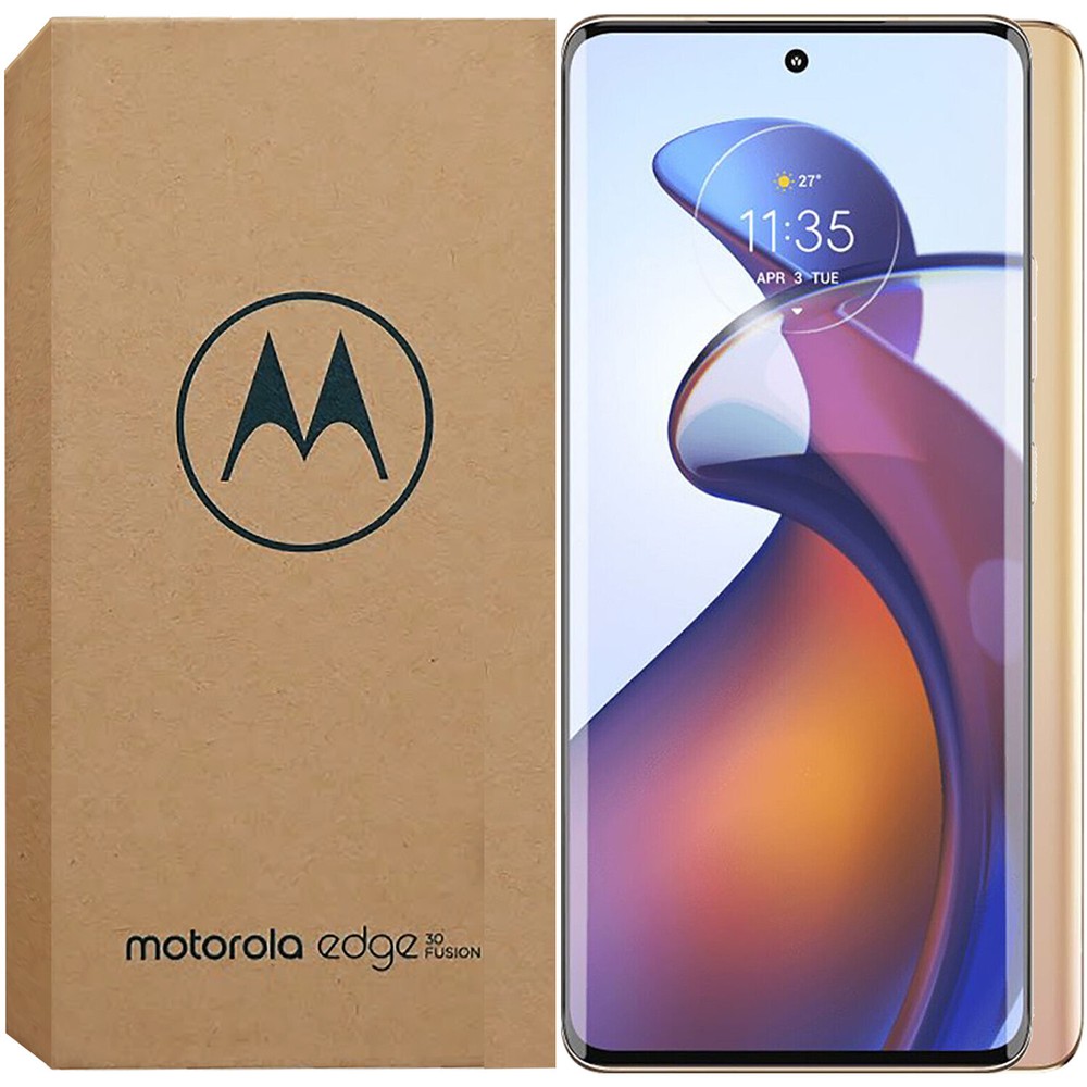 Motorola Edge 30 Fusion 5G Gold 128GB + 8GB Dual-SIM Unlocked GSM NEW
