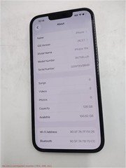 Apple iPhone 16e 128GB Black LTE Cellular 3N758LL/A UNKNOWN CARRIER SEE DETAILS